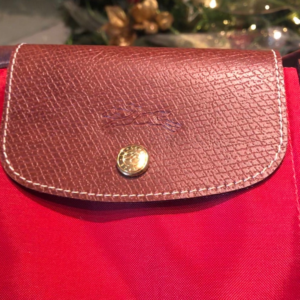 Longchamp Le Pliage Small Handbag NWOT RED - Picture 6 of 8